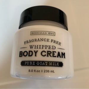 Beekman 1802 fragrance free whipped body cream